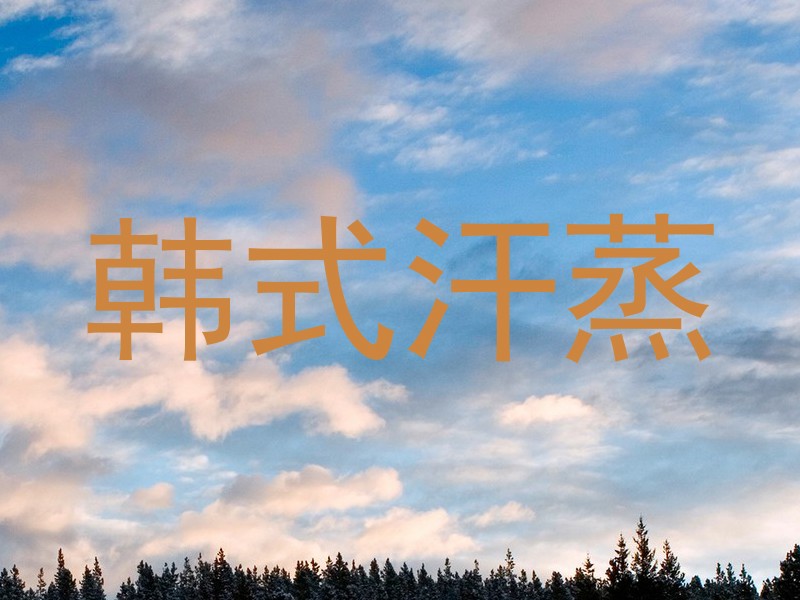韩式汗蒸