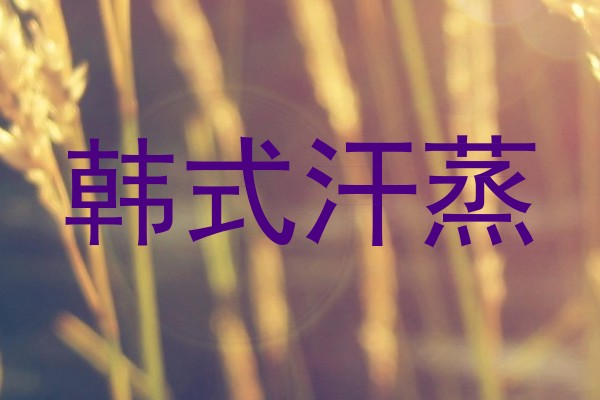 韩式汗蒸