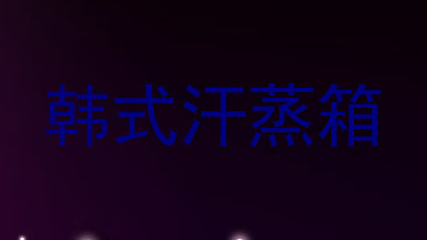 韩式汗蒸箱