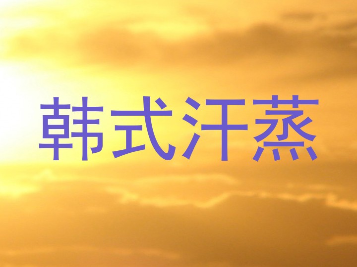 韩式汗蒸