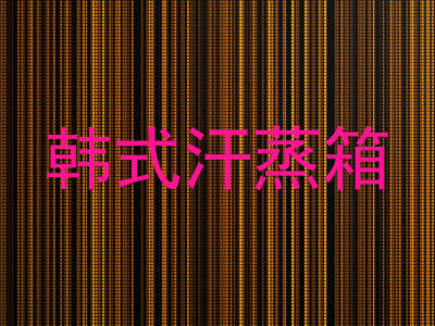 韩式汗蒸箱