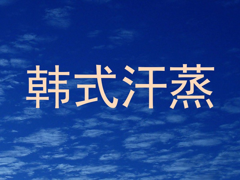 韩式汗蒸