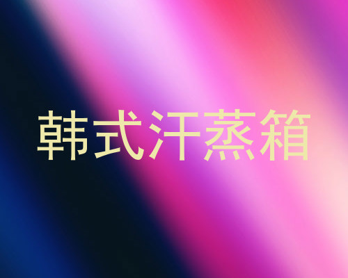 韩式汗蒸箱