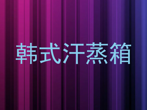 韩式汗蒸箱