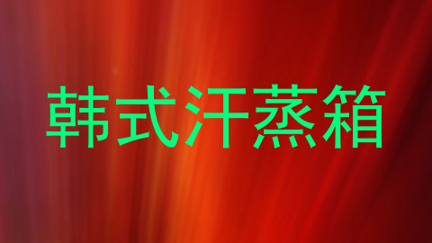 韩式汗蒸箱