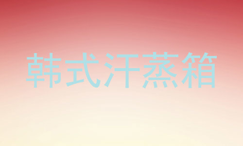 韩式汗蒸箱