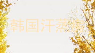 韩国汗蒸房