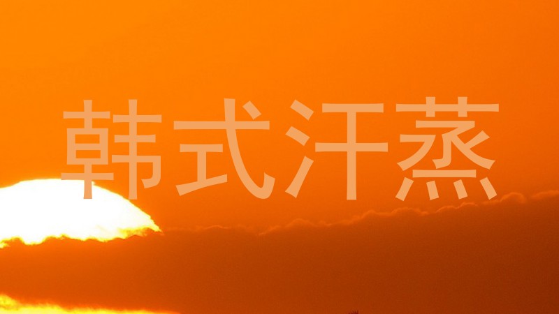 韩式汗蒸
