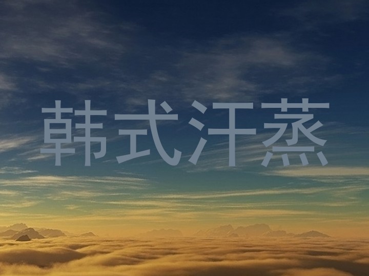 韩式汗蒸