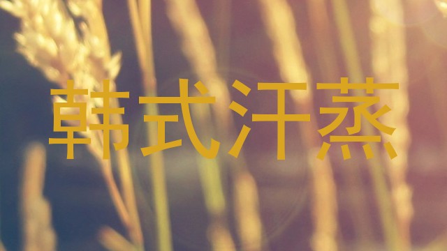 韩式汗蒸