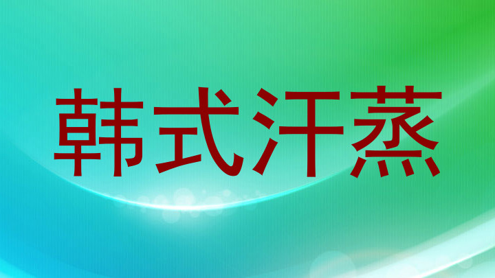 韩式汗蒸