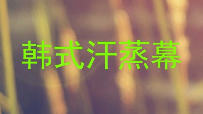韩式汗蒸幕