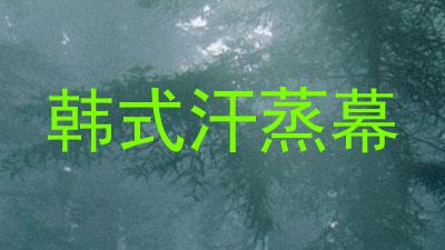 韩式汗蒸幕