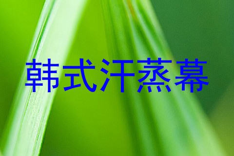 韩式汗蒸幕