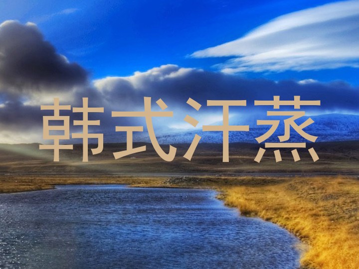 韩式汗蒸