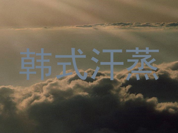 韩式汗蒸