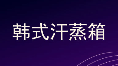 韩式汗蒸箱