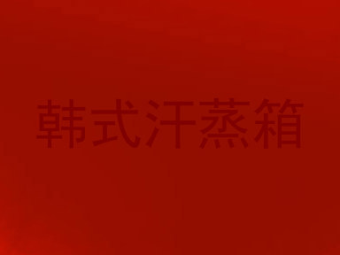 韩式汗蒸箱