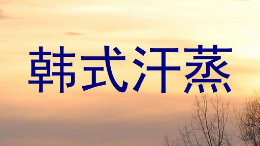 韩式汗蒸