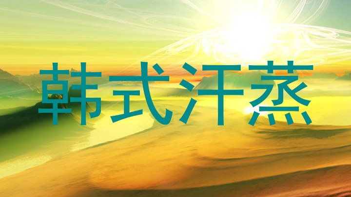 韩式汗蒸