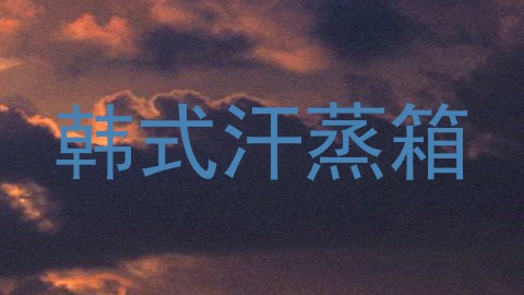 韩式汗蒸箱