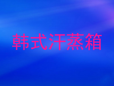 韩式汗蒸箱