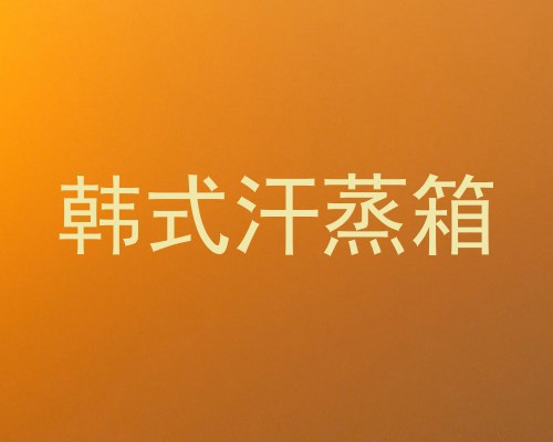 韩式汗蒸箱