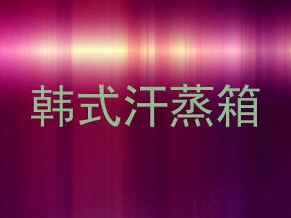 韩式汗蒸箱