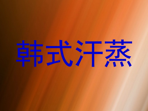 韩式汗蒸