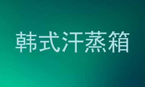 韩式汗蒸箱