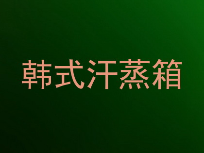 韩式汗蒸箱