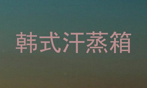 韩式汗蒸箱