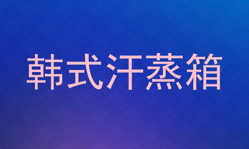 韩式汗蒸箱