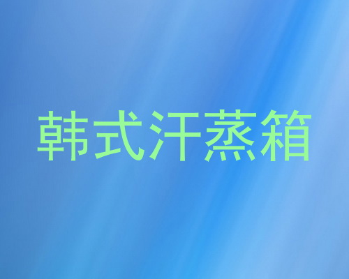 韩式汗蒸箱