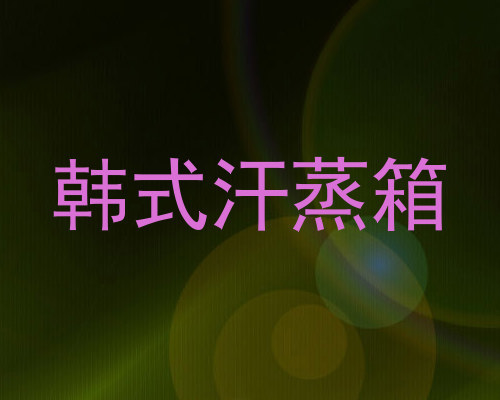韩式汗蒸箱