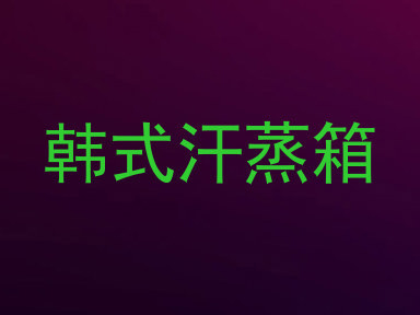 韩式汗蒸箱