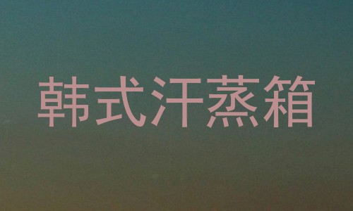 韩式汗蒸箱
