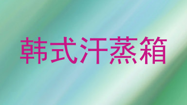 韩式汗蒸箱