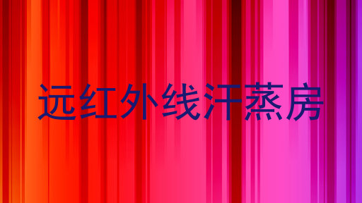 远红外线汗蒸房