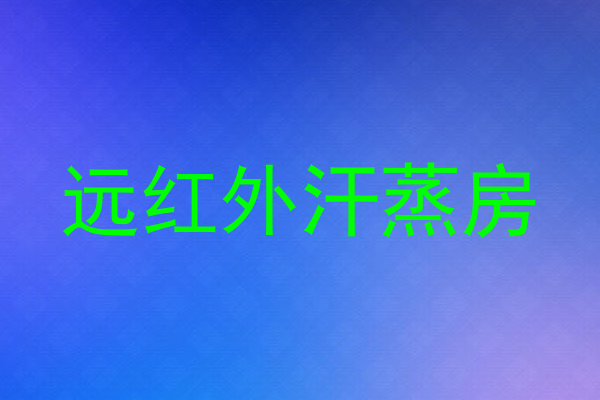 远红外汗蒸房