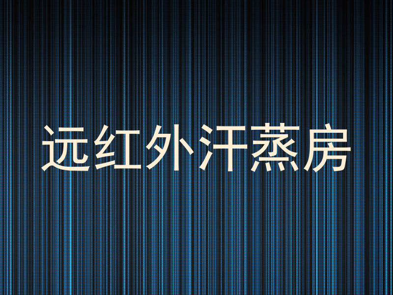 远红外汗蒸房