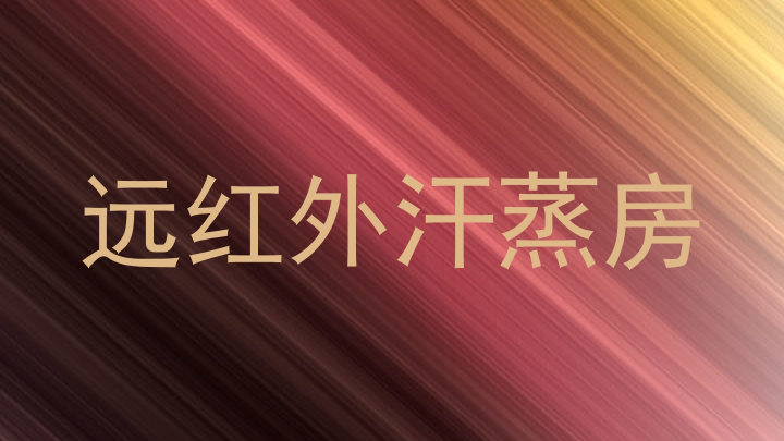远红外汗蒸房
