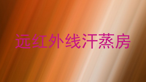 远红外线汗蒸房