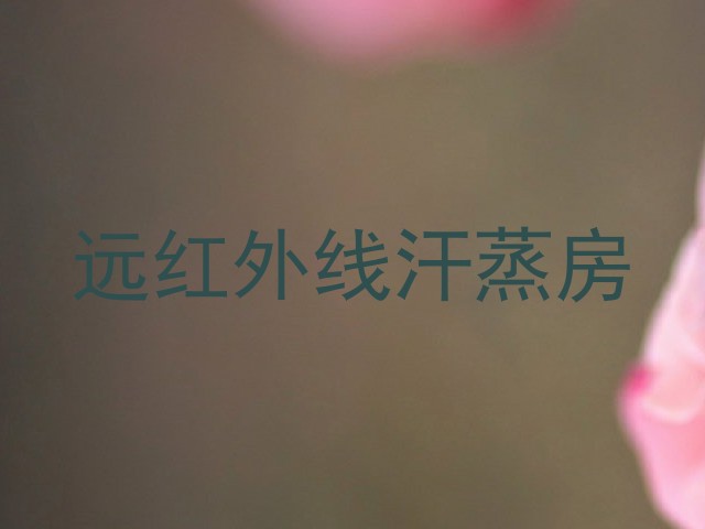 远红外线汗蒸房
