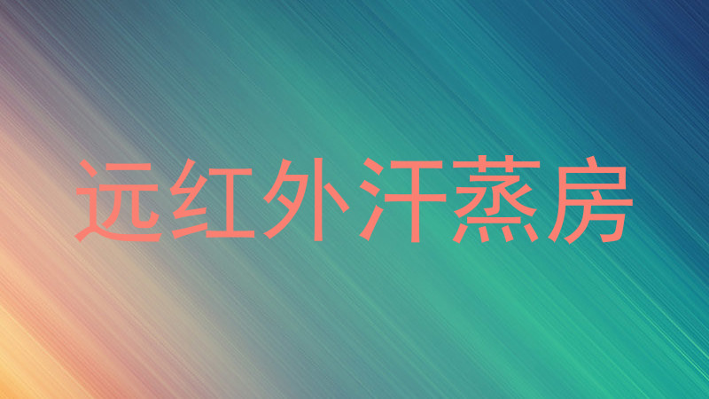 远红外汗蒸房