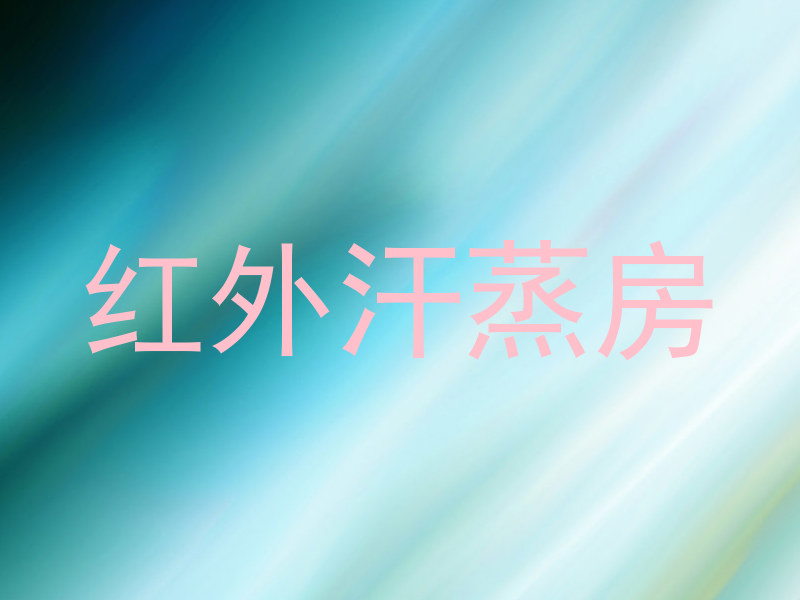 红外汗蒸房