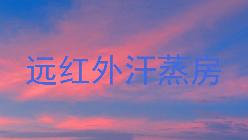 远红外汗蒸房