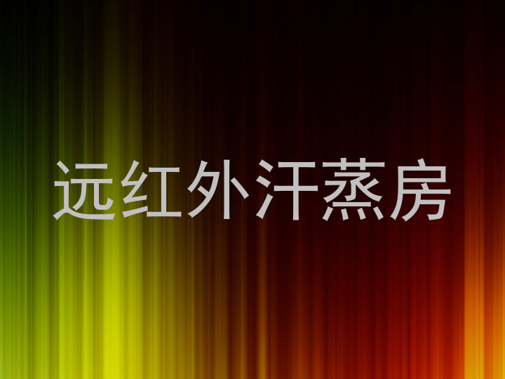 远红外汗蒸房