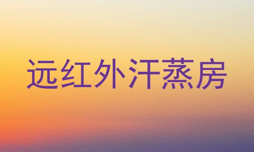 远红外汗蒸房