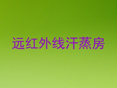 远红外线汗蒸房